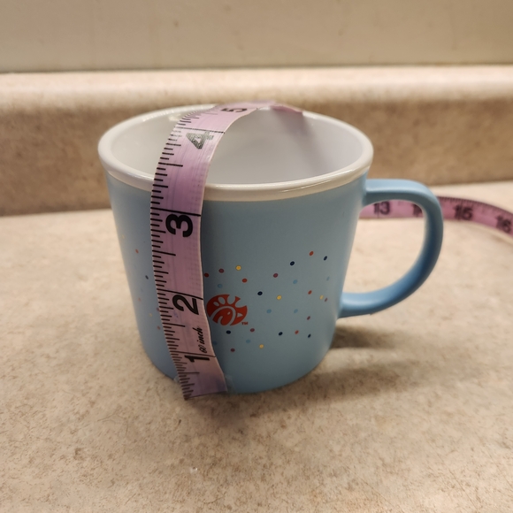 Chic-fl-A Blue Confetti Ceramic Mug New - Picture 3 of 6